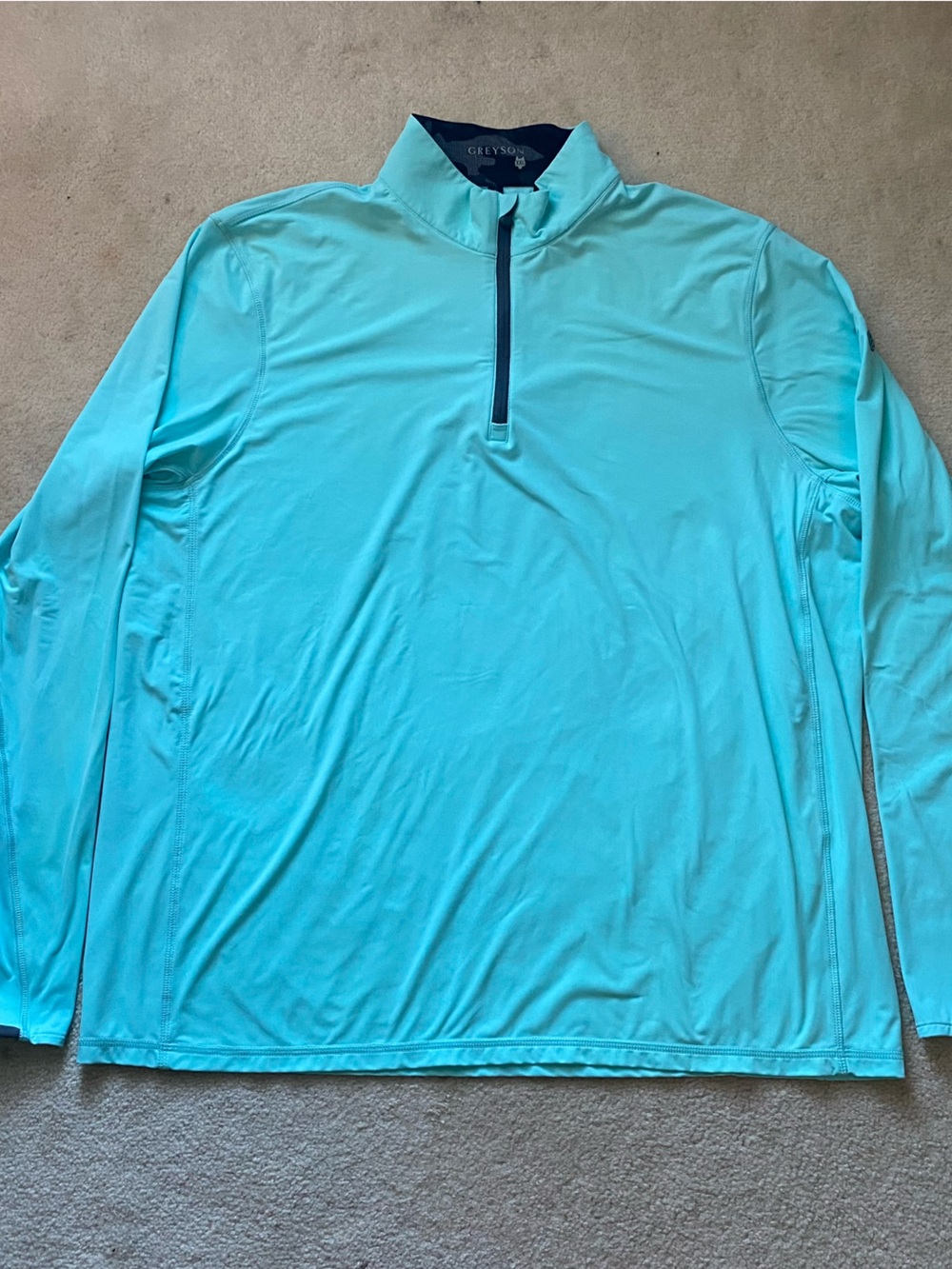 Greyson Pullover Mens XXL Green Quarter Zip Sport Performance Golf River Run CC